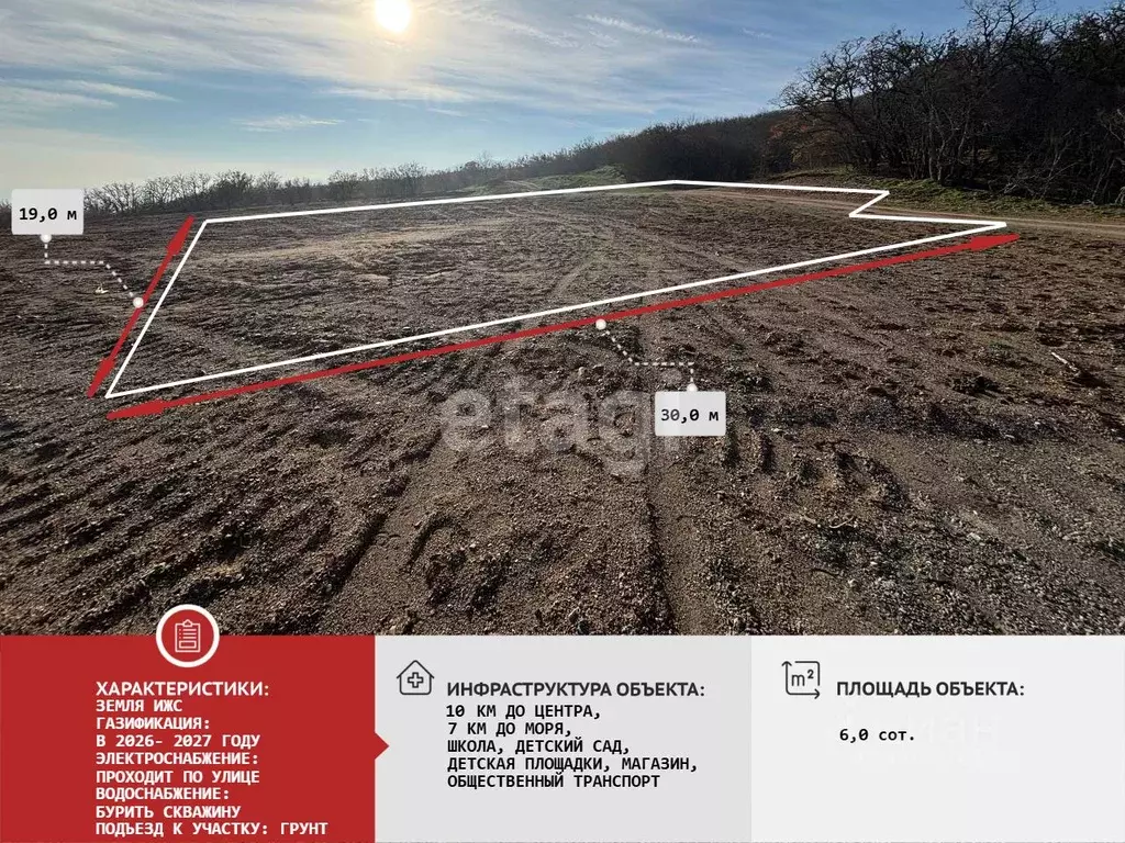 Участок в Крым, Алушта муниципальный округ, с. Лучистое  (6.0 сот.) - Фото 1