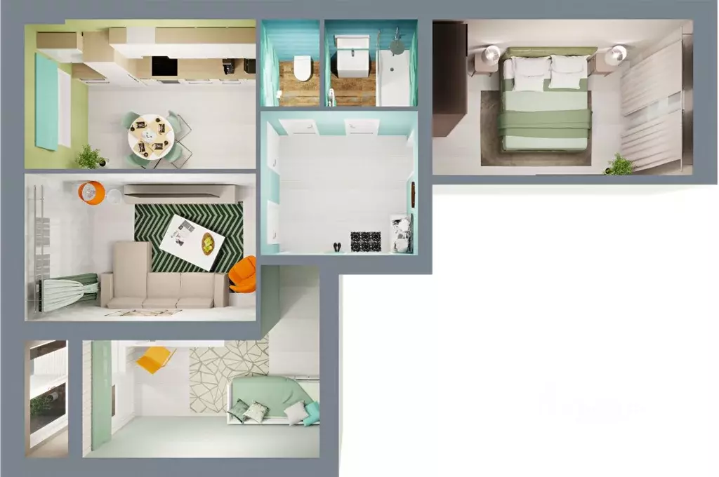 3-к кв. Башкортостан, Уфа городской округ, д. Ветошниково Город ... - Фото 2