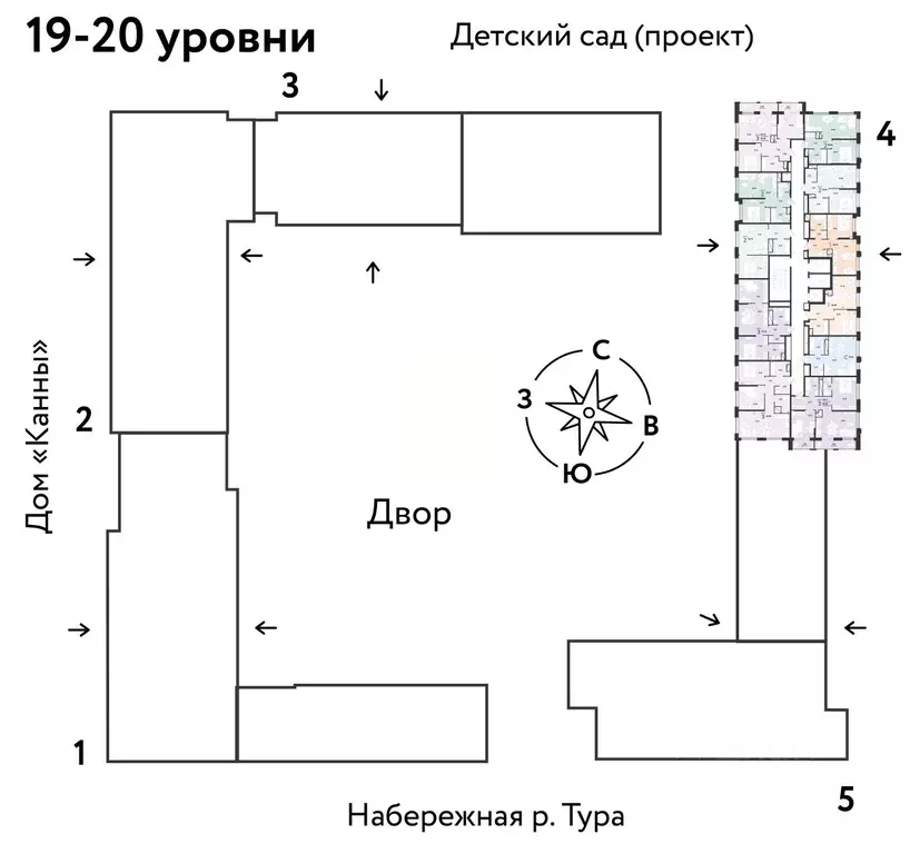 2-к кв. Тюменская область, Тюмень Европейский Берег 2.0 жилой комплекс ... - Фото 2