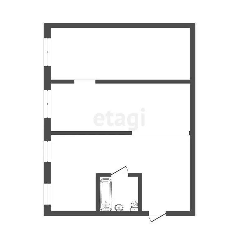 2-комнатная квартира: Бийск, улица Александра Радищева, 16 (44.7 м) - Фото 1