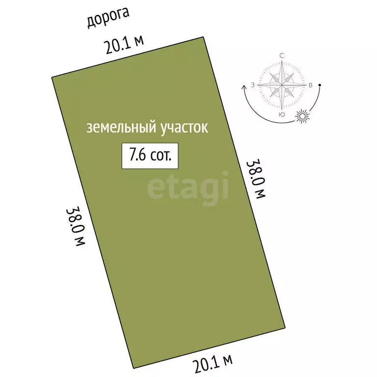 Участок в село Каменка, КП Завидово (7.6 м) - Фото 1