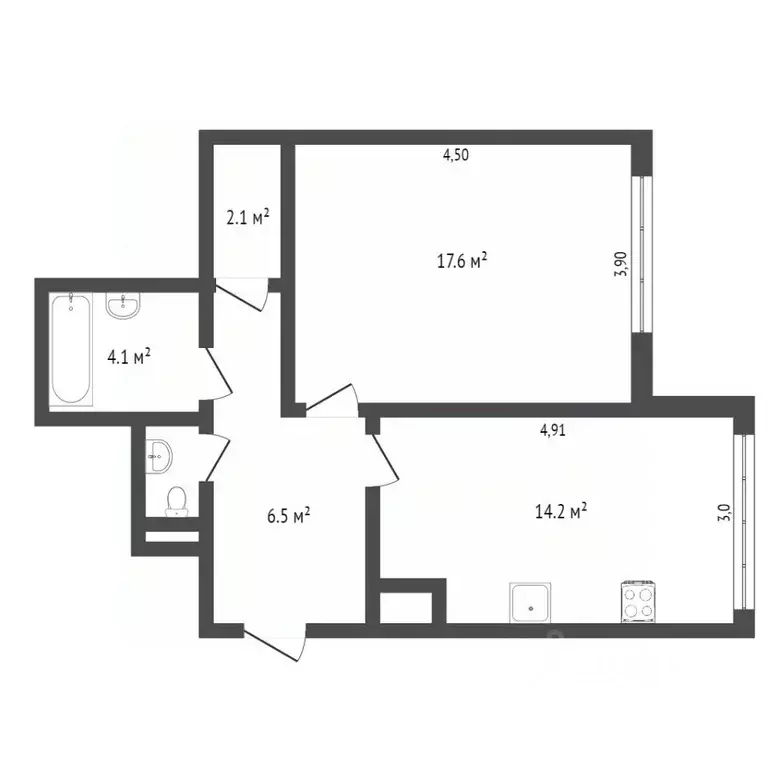1-к кв. Ямало-Ненецкий АО, Новый Уренгой Оптимистов мкр, 4/3 (52.1 м) - Фото 1