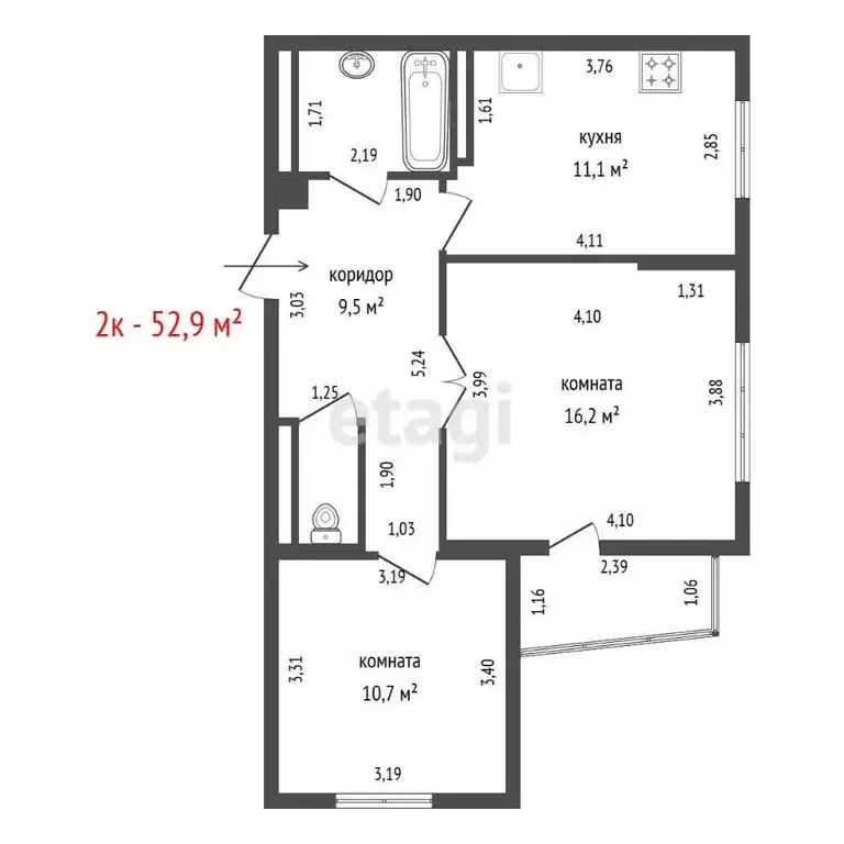 2-к кв. Свердловская область, Екатеринбург Сортировочный жилрайон, ... - Фото 1