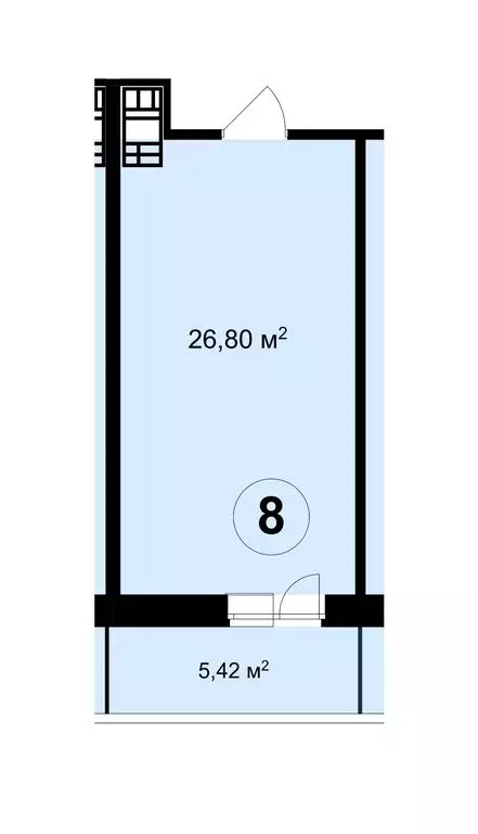 1-комнатная квартира: Москва, Новогиреевская улица, вл5 (24 м) - Фото 0