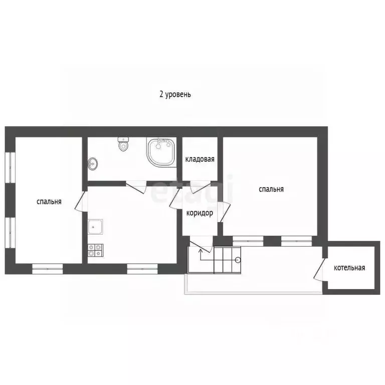 3-к кв. Крым, Бахчисарай городское поселение, Научный пгт 20 (58.0 м) - Фото 2