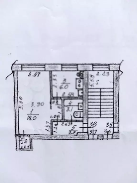 1-к. квартира, 32 м, 5/5 эт. - Фото 0