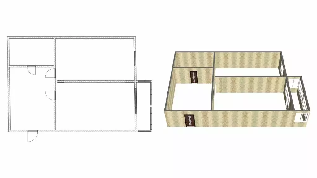 1-комнатная квартира: городской посёлок Рощино, улица Строителей, 40 ... - Фото 1