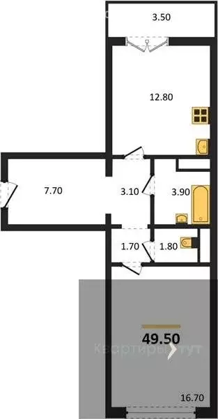 1-комнатная квартира: Воронеж, улица Загоровского, 9/3 (49.5 м) - Фото 0