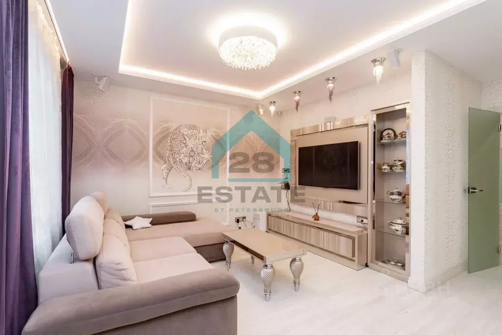 3-к кв. Санкт-Петербург Кременчугская ул., 9К1 (97.4 м) - Фото 1