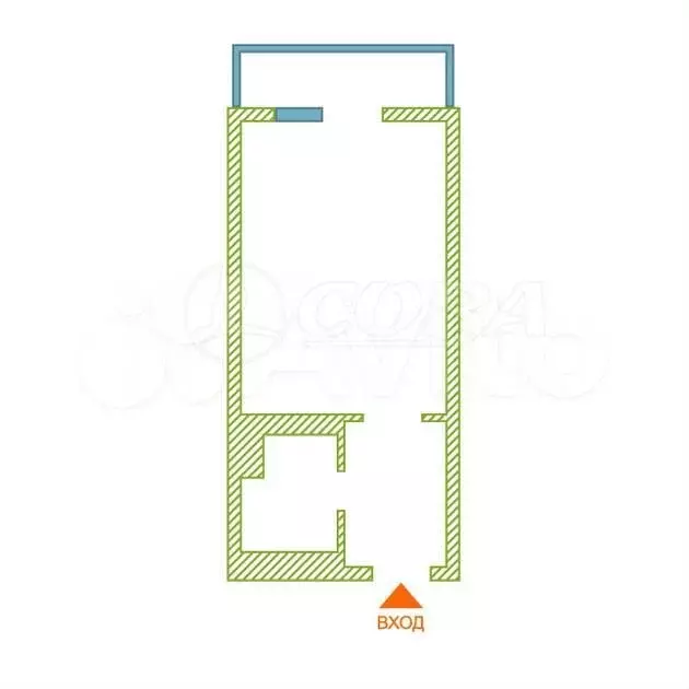 Квартира-студия, 27 м, 13/16 эт. - Фото 0
