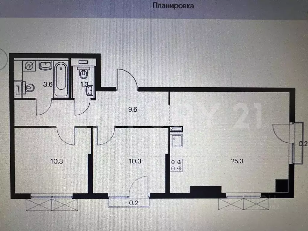 3-к кв. Москва Очаковское ш., 5к6 (61.0 м) - Фото 1