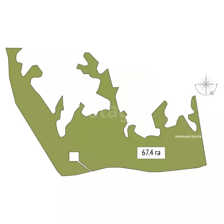 Участок в Алтай, Усть-Канский район, с. Ябоган  (6742.0 сот.) - Фото 1