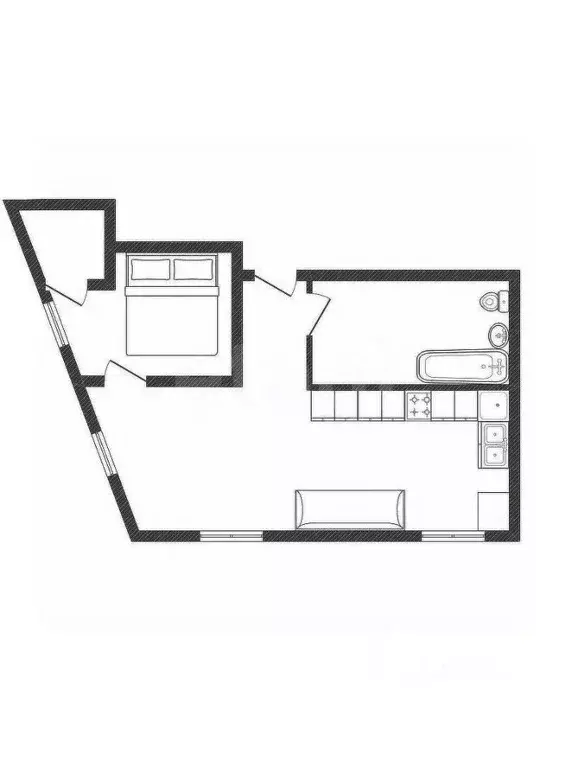 1-к кв. Белгородская область, Белгород Белгородский просп., 114В (43.0 ... - Фото 2
