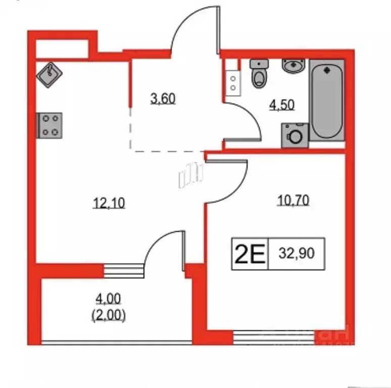 1-к кв. Ленинградская область, Ломоносовский район, Лаголовское с/пос, ... - Фото 0