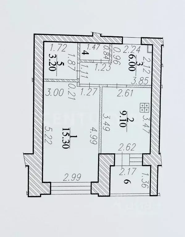 1-к кв. Чувашия, Чебоксары просп. Максима Горького, 12 (37.8 м) - Фото 2
