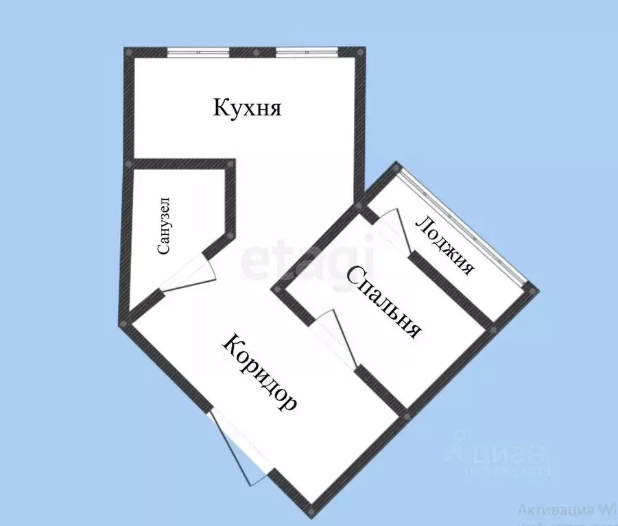1-к кв. Приморский край, Владивосток ул. Крыгина, 105/1 (39.4 м) - Фото 0
