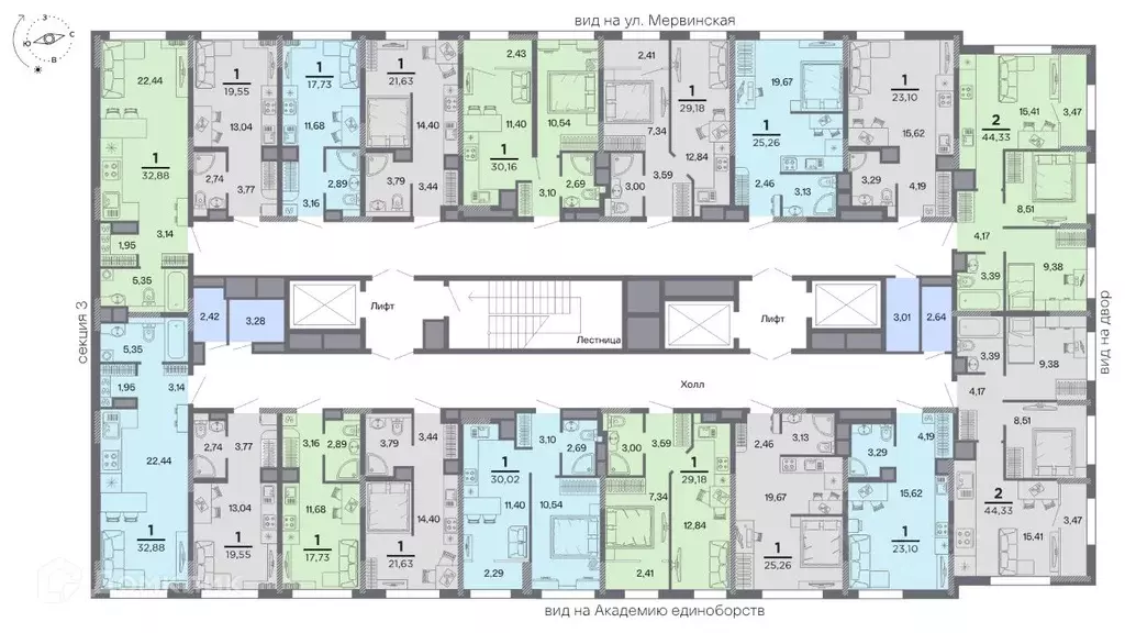 1-к кв. Рязанская область, Рязань Метропарк тер., Метропарк жилой ... - Фото 2