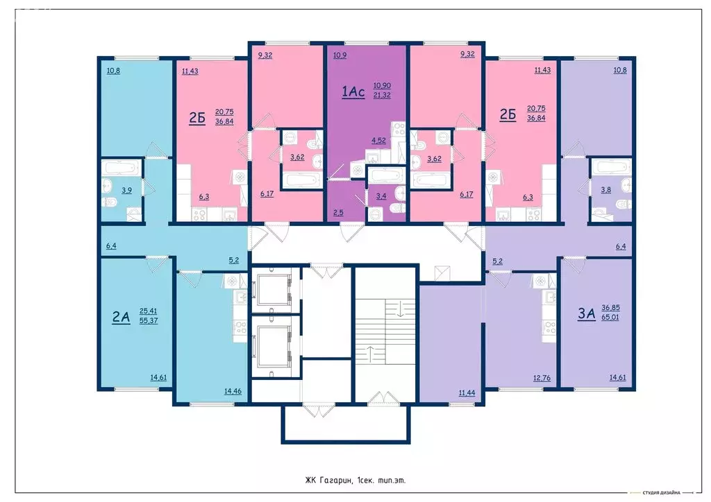3-комнатная квартира: Ярославль, Дядьковская улица, 16А (65.1 м) - Фото 2