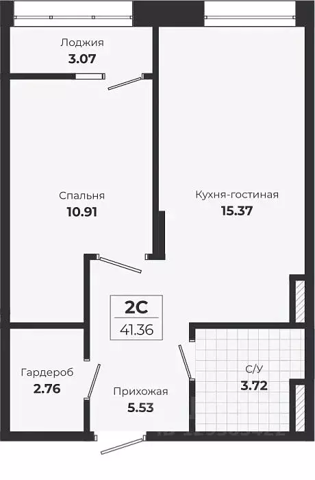 1-к кв. Новосибирская область, Новосибирск Лесоперевалка мкр, Ясный ... - Фото 0