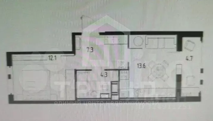 1-к кв. Санкт-Петербург пос. Шушары, ул. Чудовская, 14к1 (39.2 м) - Фото 2