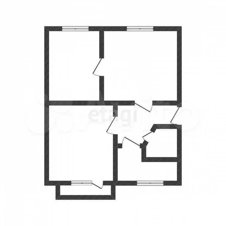 3-к. квартира, 62 м, 5/5 эт. - Фото 0