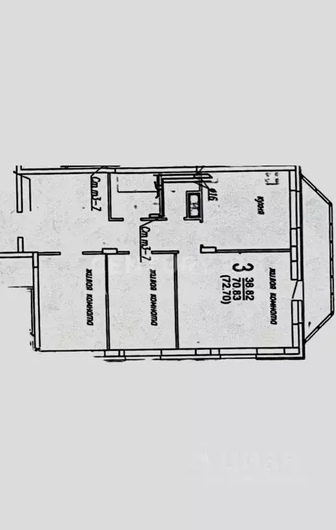 3-к кв. Чувашия, Чебоксары ул. Радужная, 16 (71.1 м) - Фото 1