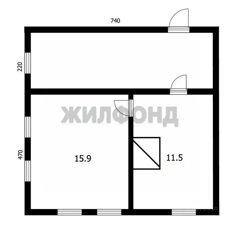 Дом, 27.4 м - Фото 2