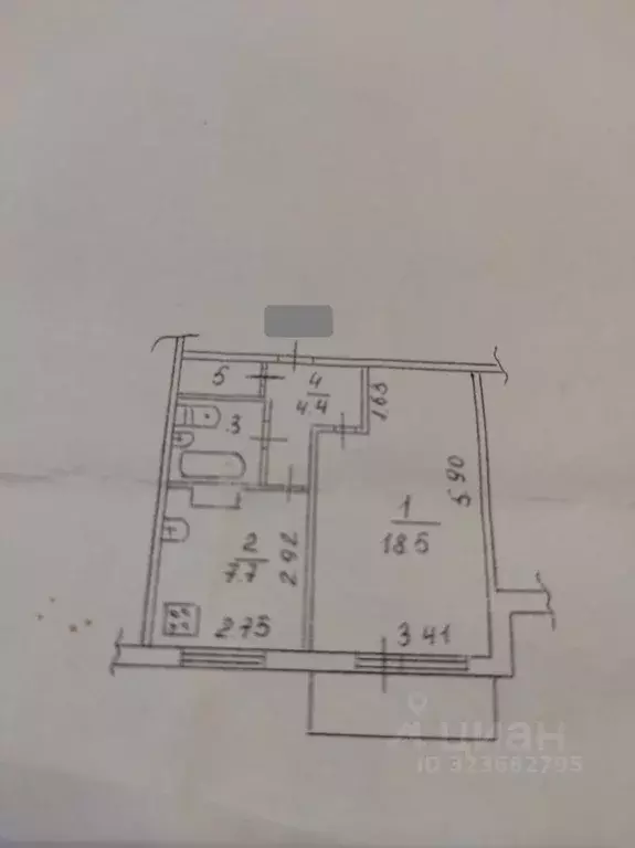 1-к кв. Вологодская область, Вологда Поселковый пер., 7 (36.0 м) - Фото 1