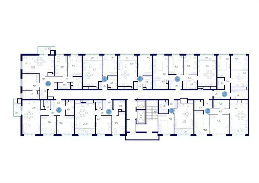 2-комнатная квартира: Дядьково, проезд Бульвар Оптимистов, 4 (65.54 м) - Фото 1