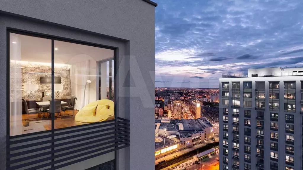 Квартира-студия, 22,1 м, 4/31 эт. - Фото 1