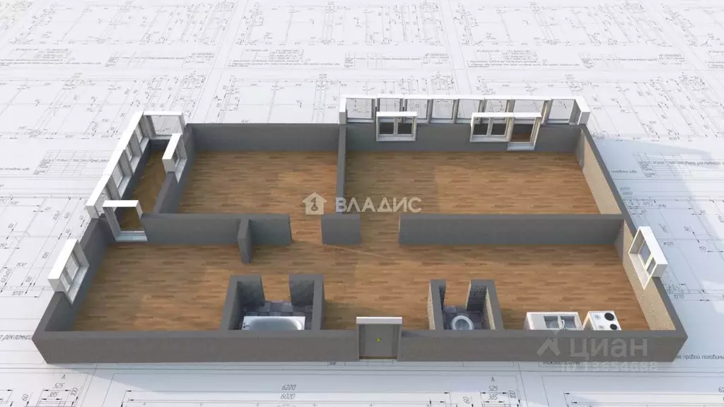 3-к кв. Иркутская область, Ангарск 7-й мкр, 14 (63.3 м) - Фото 1