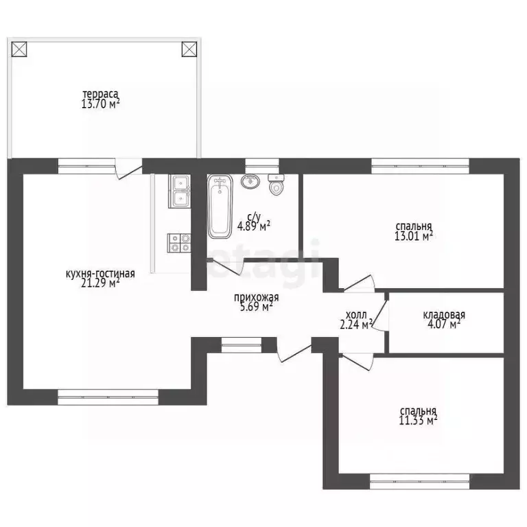 Дом в Калужская область, Боровский муниципальный округ, Совьяки с/пос, ... - Фото 1