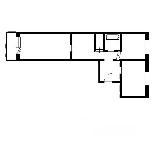 2-к кв. Новосибирская область, Новосибирск ул. Николая Сотникова, 16 ... - Фото 2