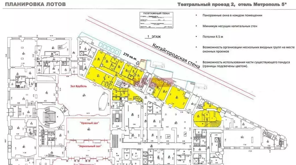 Торговая площадь в Москва Театральный проезд, 2 (270 м) - Фото 2