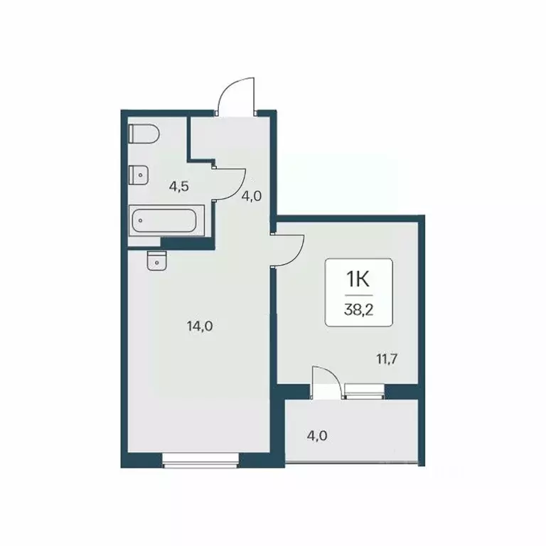 1-к кв. Новосибирская область, Новосибирск Кедровая ул., 80/3 (38.2 м) - Фото 0
