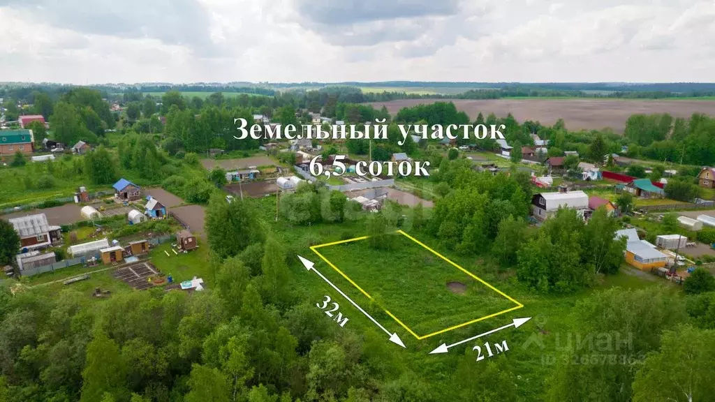 Участок в Томская область, Томский район, Надежда-1 садовое ... - Фото 1