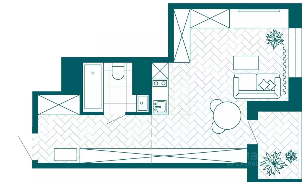 1-к кв. Хабаровский край, Хабаровск Конечный пер., 2В (36.29 м) - Фото 1