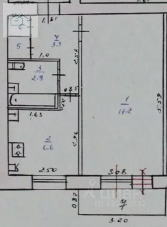 1-к кв. Воронежская область, Воронеж ул. Туполева, 48 (31.0 м) - Фото 1