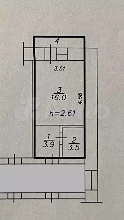 Квартира-студия, 24 м, 4/10 эт. - Фото 0