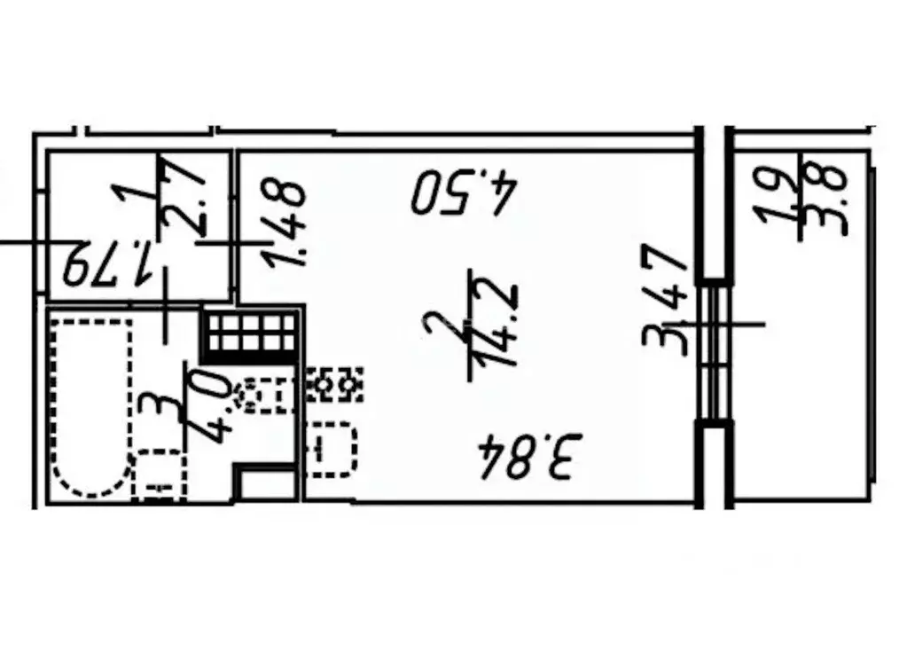 Квартира, студия, 20.9 м - Фото 1