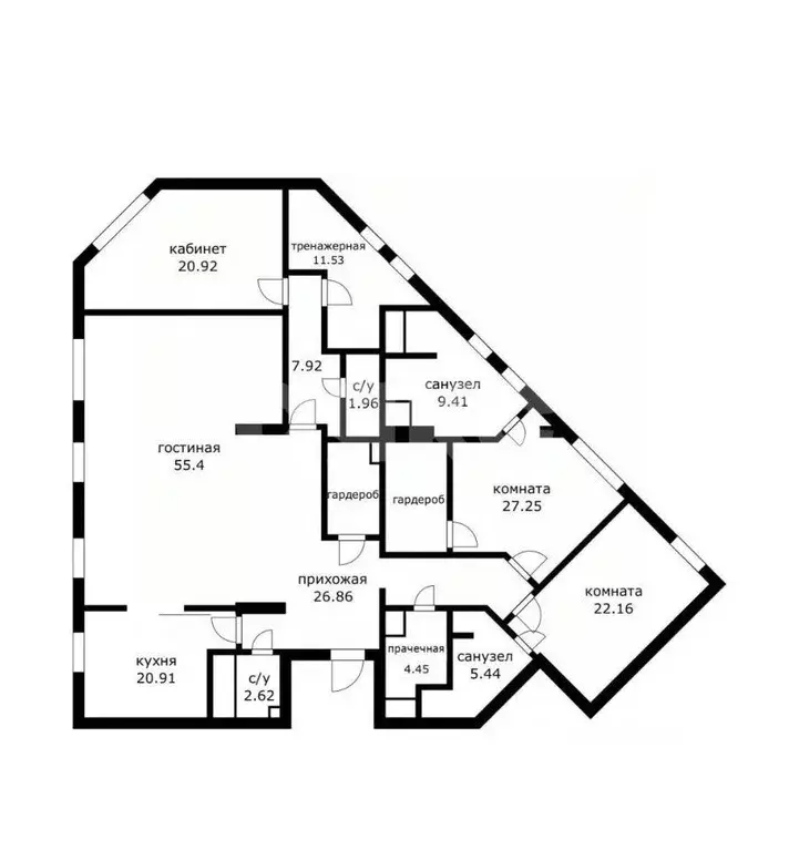 Квартира, 5 и более комнат, 218.9 м - Фото 1