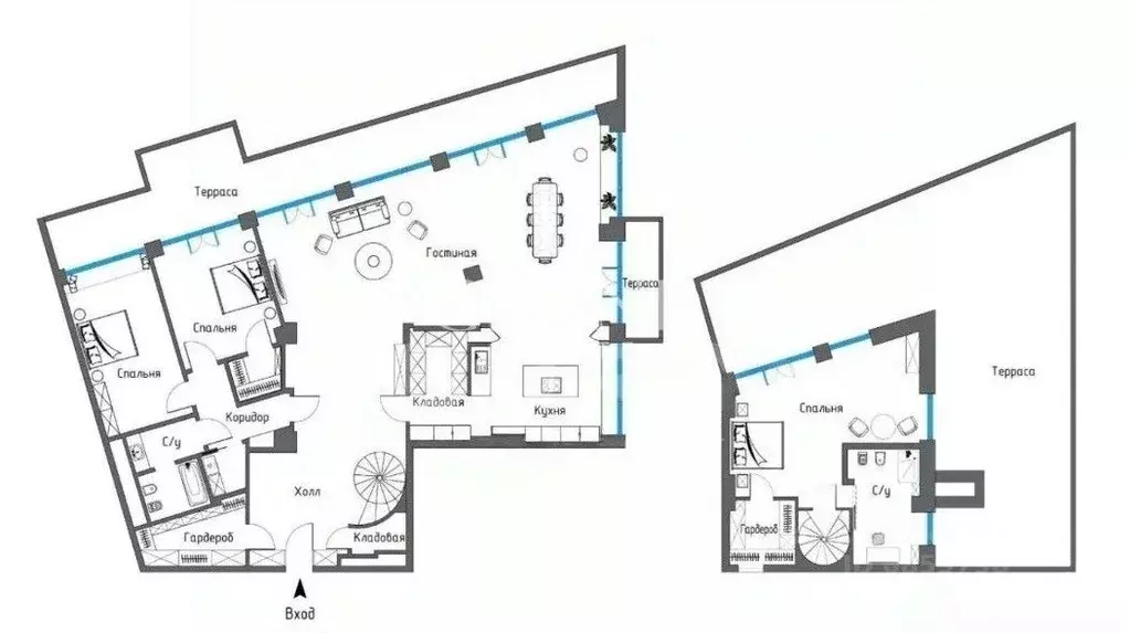 4-к кв. Москва ул. Малая Полянка, 2 (273.0 м) - Фото 2