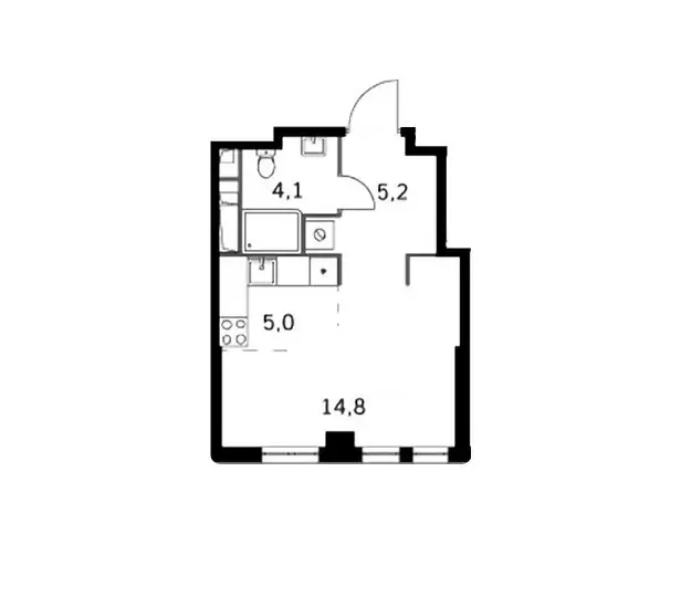 Продаётся квартира-студия, 29.1 м - Фото 0
