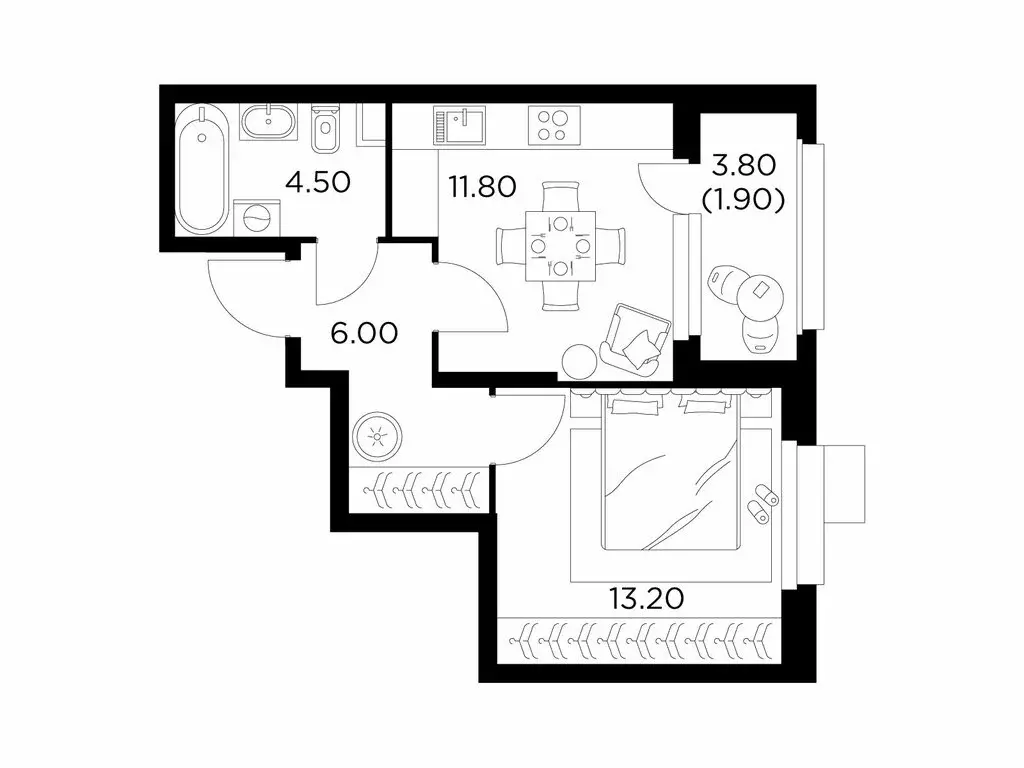 1-комнатная квартира: Мытищи, микрорайон 17А, ЖК Новое Медведково, к43 ... - Фото 0