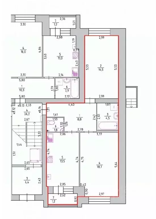 2-к кв. Костромская область, Кострома проезд 7-й Окружной, 6 (63.8 м) - Фото 1