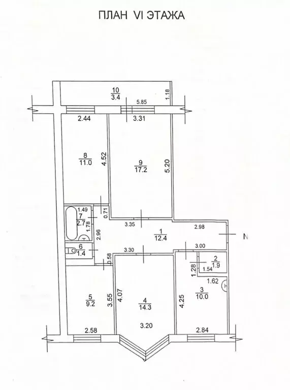 4-комнатная квартира: Набережные Челны, проспект Мира, 46 (80.1 м) - Фото 0