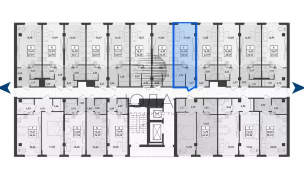 Квартира-студия: Мурино, улица Шоссе в Лаврики, 64к1 (23 м) - Фото 2
