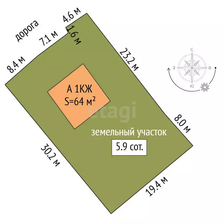 Дом в Ялуторовск, улица Мичурина (64 м) - Фото 2