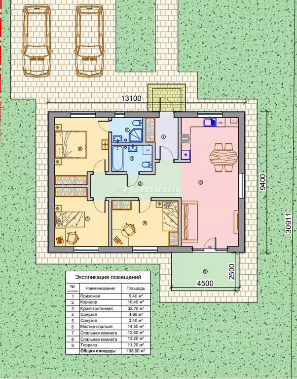 Дом в Крым, Симферопольский район, Добровское с/пос, с. Краснолесье  ... - Фото 2