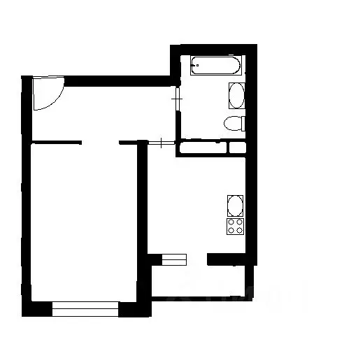 1-к кв. Воронежская область, Воронеж Ленинский просп., 215В (41.2 м) - Фото 2